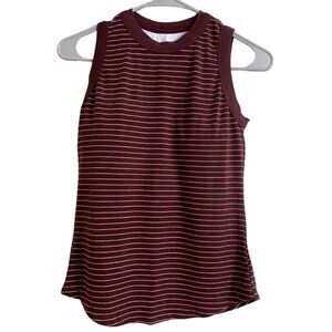 OGL Move Size S Red Striped High Neck Brami‎ Sleeveless Tank Eco-Mousse Women